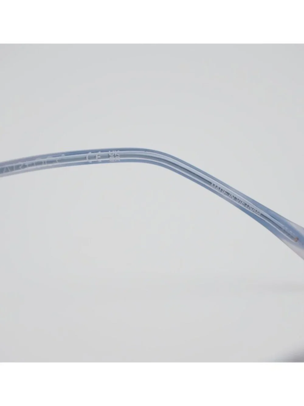 AIRLOCK JADE 201 407 Eyeglasses Rimless Blue 52mm Cat Eye Frame